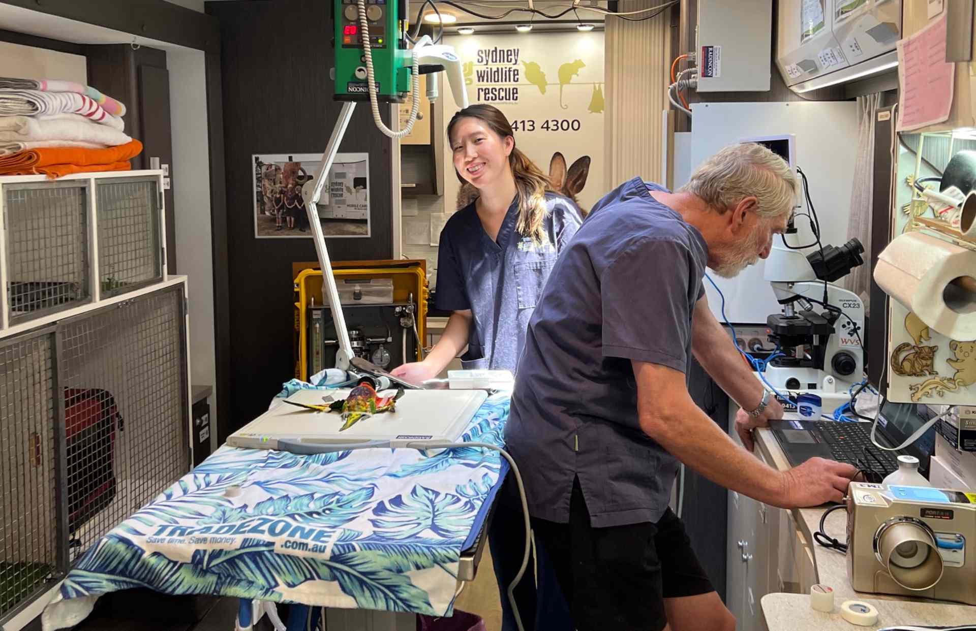 Sydney Wildlife Mobile Care Unit interior